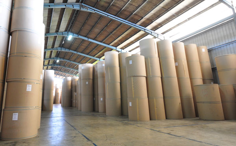 packaging paper in warehouse